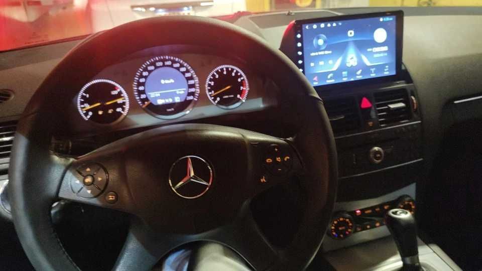 Radio Android 12 Mercedes klasa C W204 S204 gps wifi bluetooth