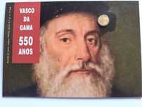 Moeda em ouro, comemorativa dos 550 anos de Vasco da Gama.