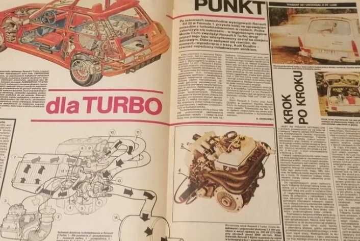 Gazeta MOTOR nr 10 1981 maluch polmozbyt Trabant 601 fiat 125p Mazda
