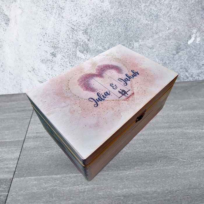 Wesele urodziny prezent drewniane skrzynki