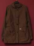 Woolrich рр L куртка из хлопка и нейлона, съемный капюшон