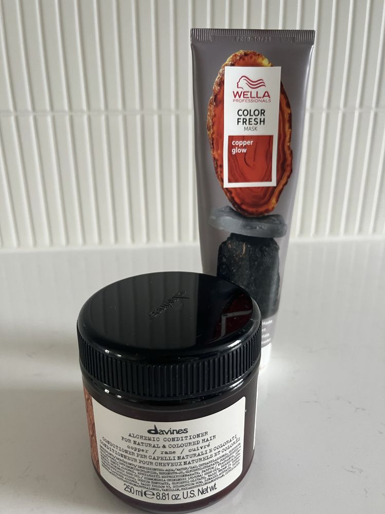 Maska odżywka Davines Alchemic Conditioner - copper, rudy