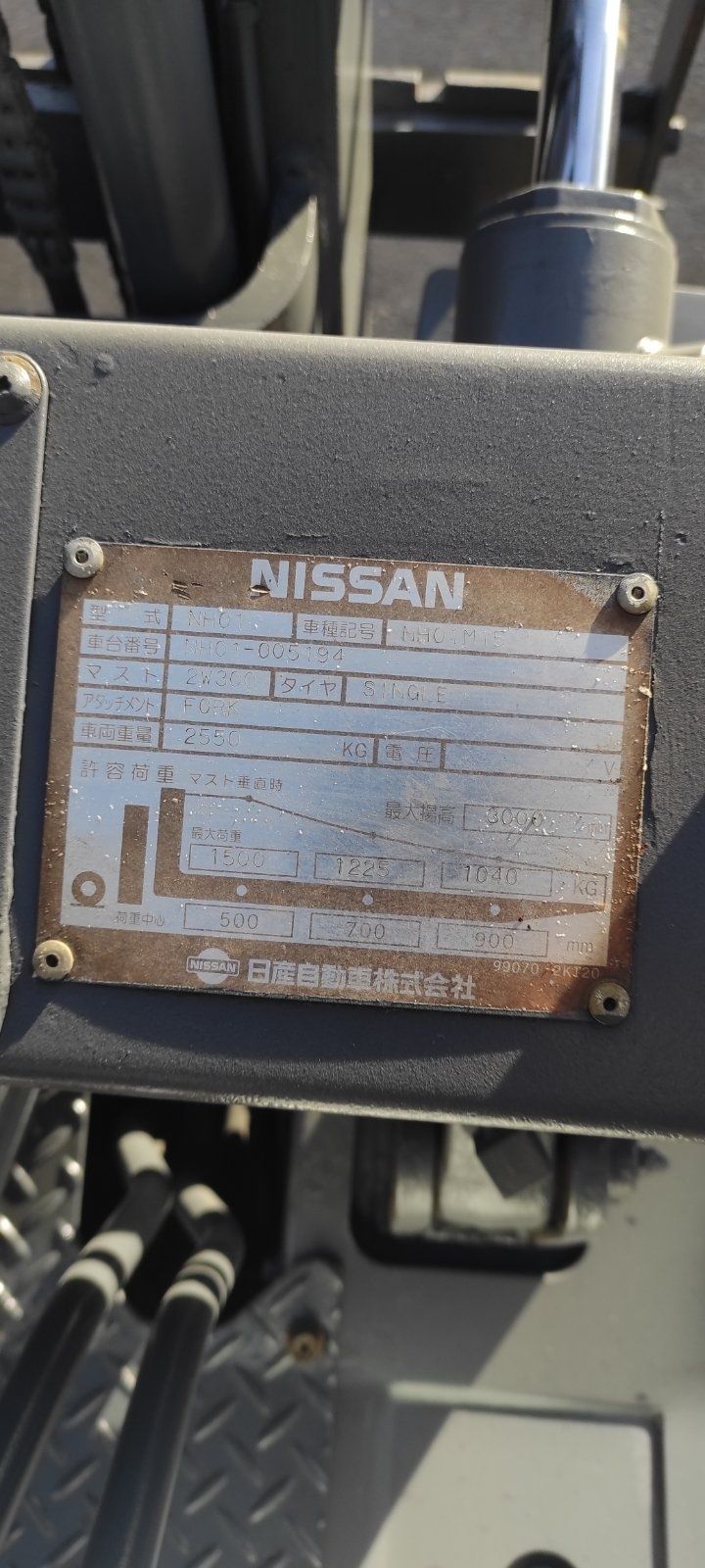 Продаж вилкового навантажувача Nissan FG15  1999р