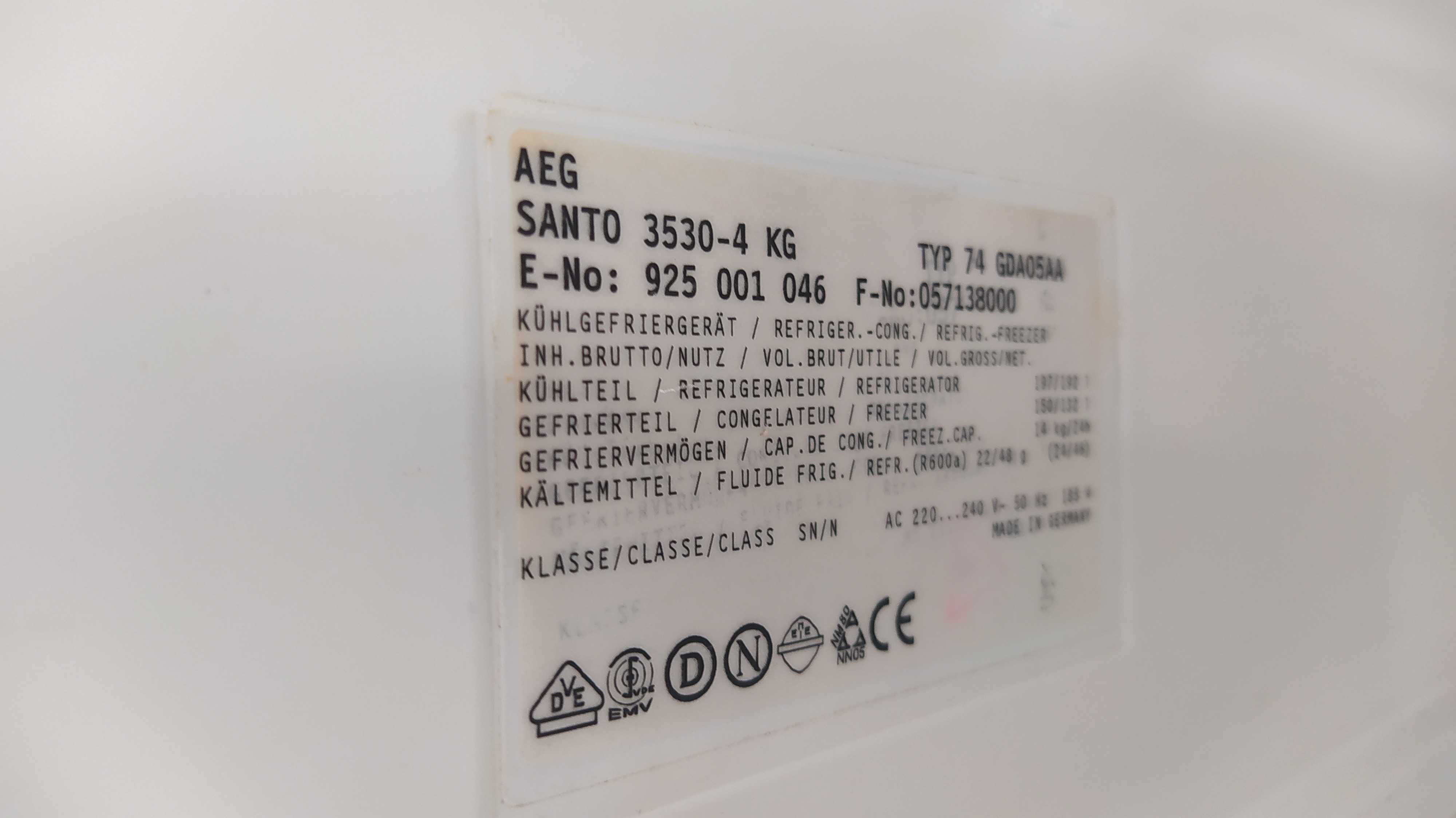 Frigorifico AEG Santo Eletronic