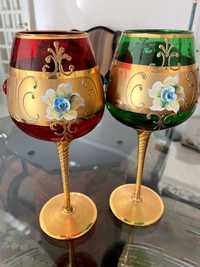 2 Cálices em vidro Murano