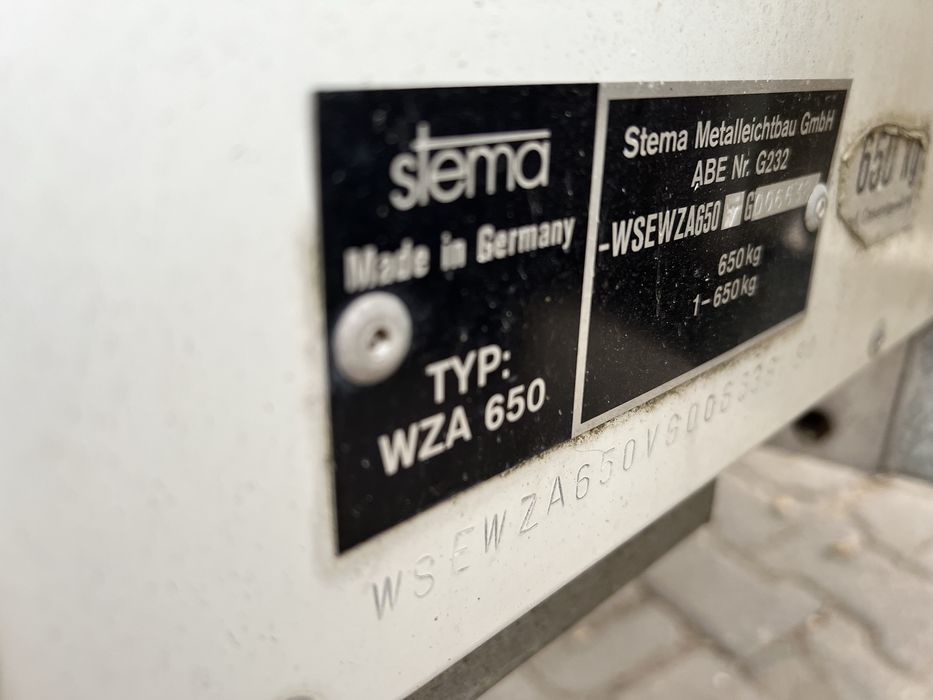 Przyczepka towarowa namiotowa alphen kruizer 650dmc