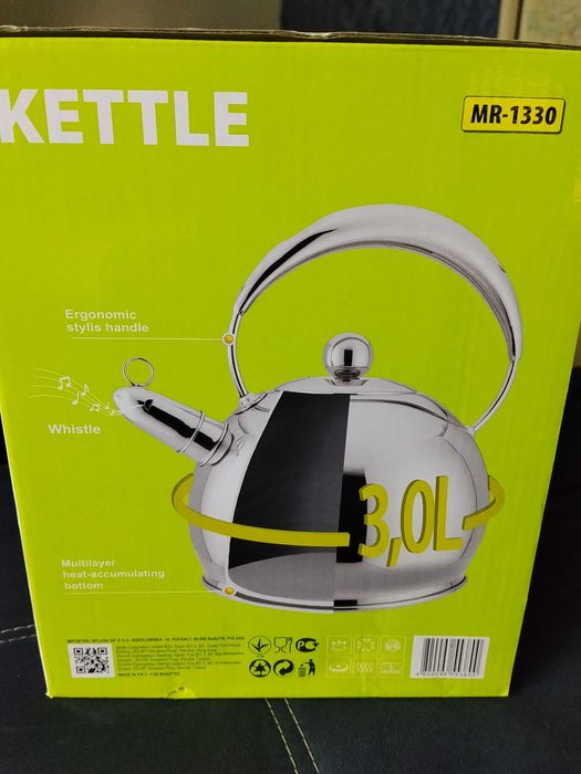 Чайник MAESTRO 3/0 л с свистком новый в упаковке