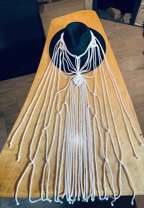 Welon ślubny wianek Boho na ślub wesele panieński lub na Komunię