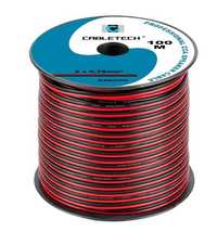 Kabel głośnikowy czerwono-czarny CCA 2x0,75mm 100m