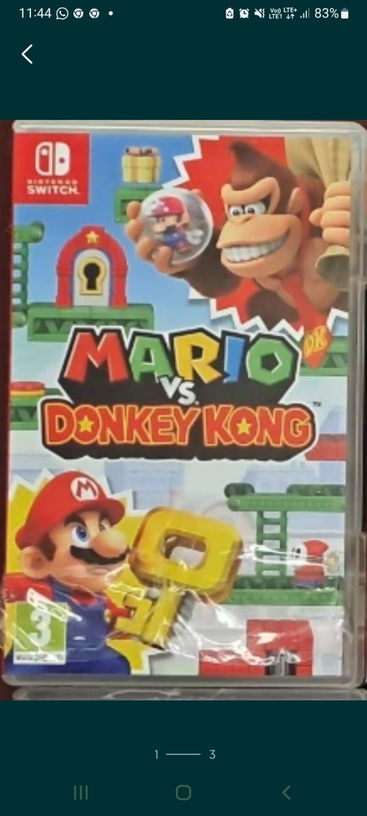 Gra na Nintendo Switch Mario vs Donkey Kong