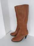 Buty kozaki rude skórzane w rozmiarze 37