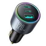 Ładowarka Samochodowa Joyroom Jr-Ccn07,3X C To C,120 W ,(Szary)