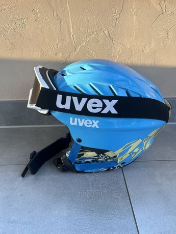 Kask uvex + gogle