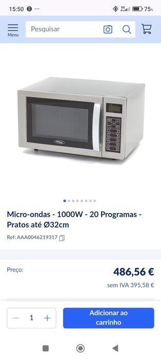 Microondas Horeca Select