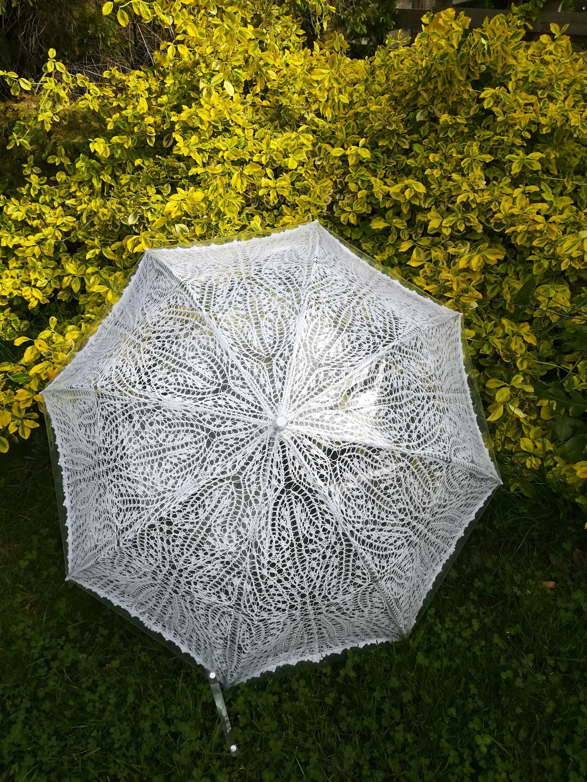 Parasolka koronkowa - Handmade.