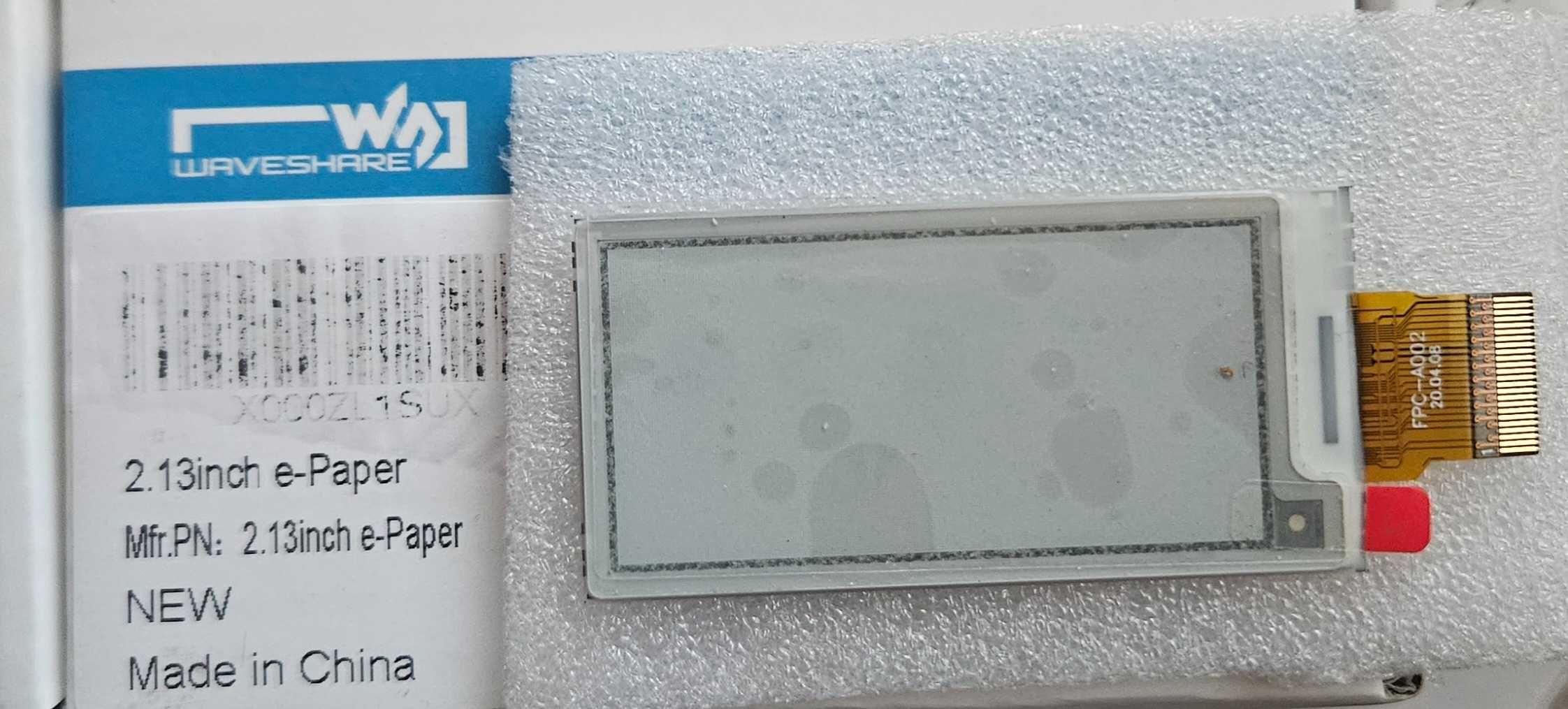 Waveshare 2,13-calowy panel wyświetlacza E-Paper RAW (B) V4