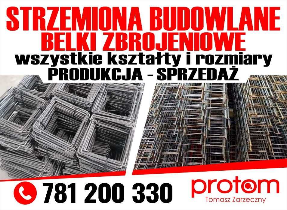 strzemiona zbrojeniowe - budowlane - jarzemka - każdy wymiar - wysyłka