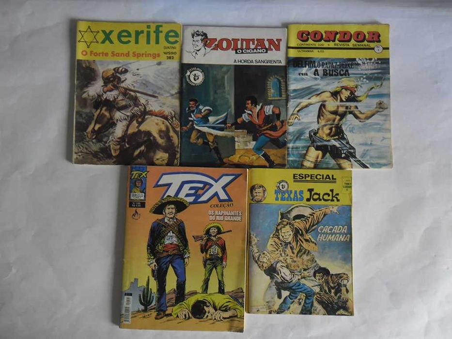 Alvo, Emílio Salgari, Ebal, Condor, Ciclone, Rio Bravo, Falcão