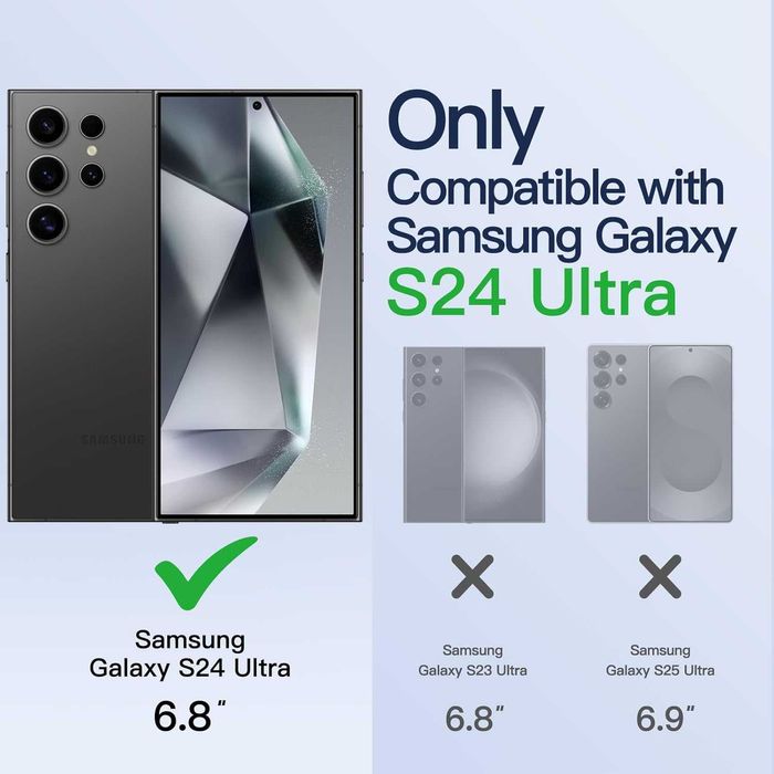 KEKBOXQ Etui do Samsung Galaxy S24 Ultra 5G z ochroną aparatu MagSafe