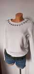 Sg Biała bluza z diamencikami 36 , 38 , S , M tcm Tchibo