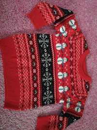 Sweterek świąteczny Next 98cm raz ubrany
