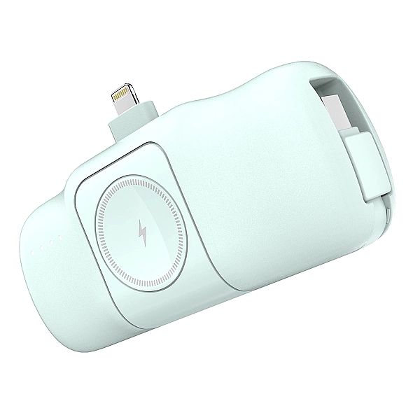 Mini powerbank Wozinsky WF16-YLS 5000mAh 15W Lightning z wbudowanym ka
