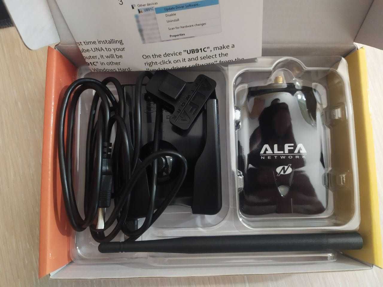 Alfa AWUS 036NHA+APA M04, Wi-Fi ADAPTER, Kali Linux, Оригинал