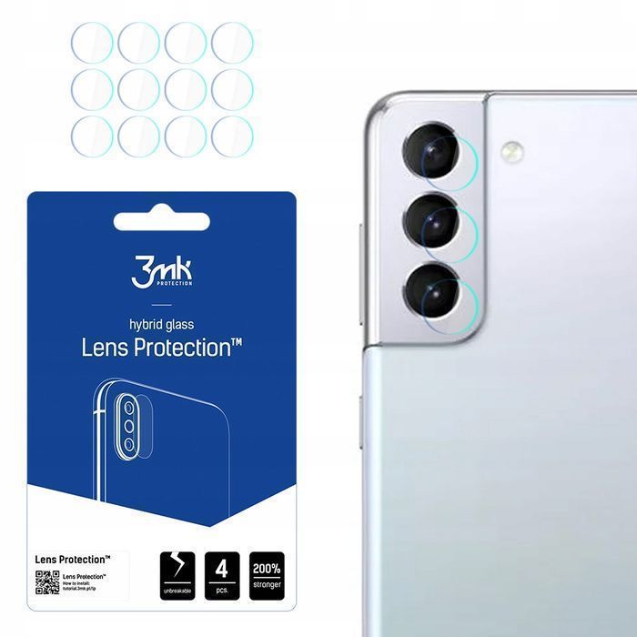 Szkła Na Obiektyw Aparat 3Mk Do Samsung Galaxy S21 Plus 4 Szt.