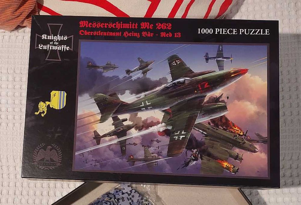 Puzzle Bellica kolekcjonerskie samoloty wojskowe Messerschmitt Me 262
