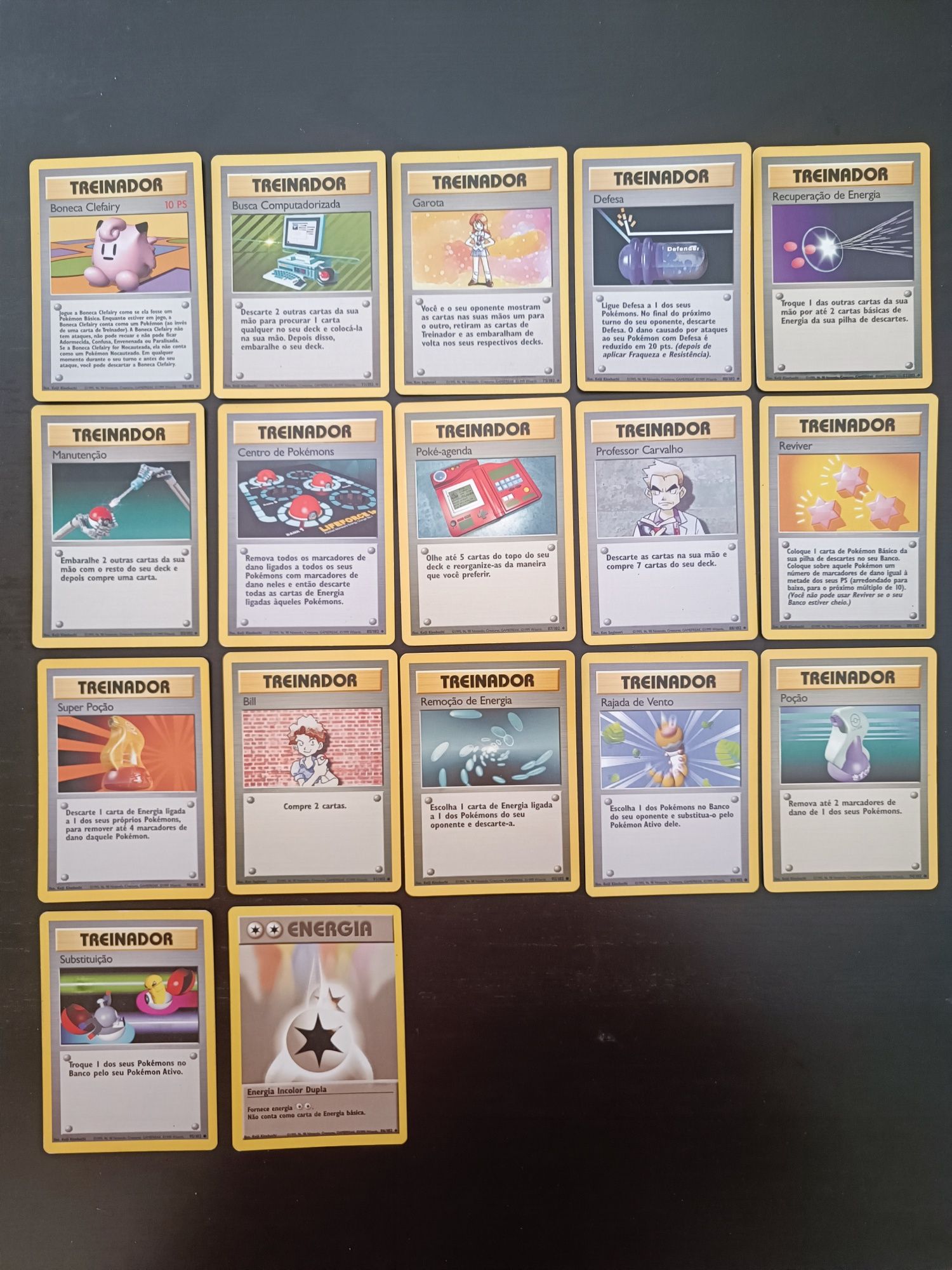 Cartas Pokémon base set / jungle / fossil