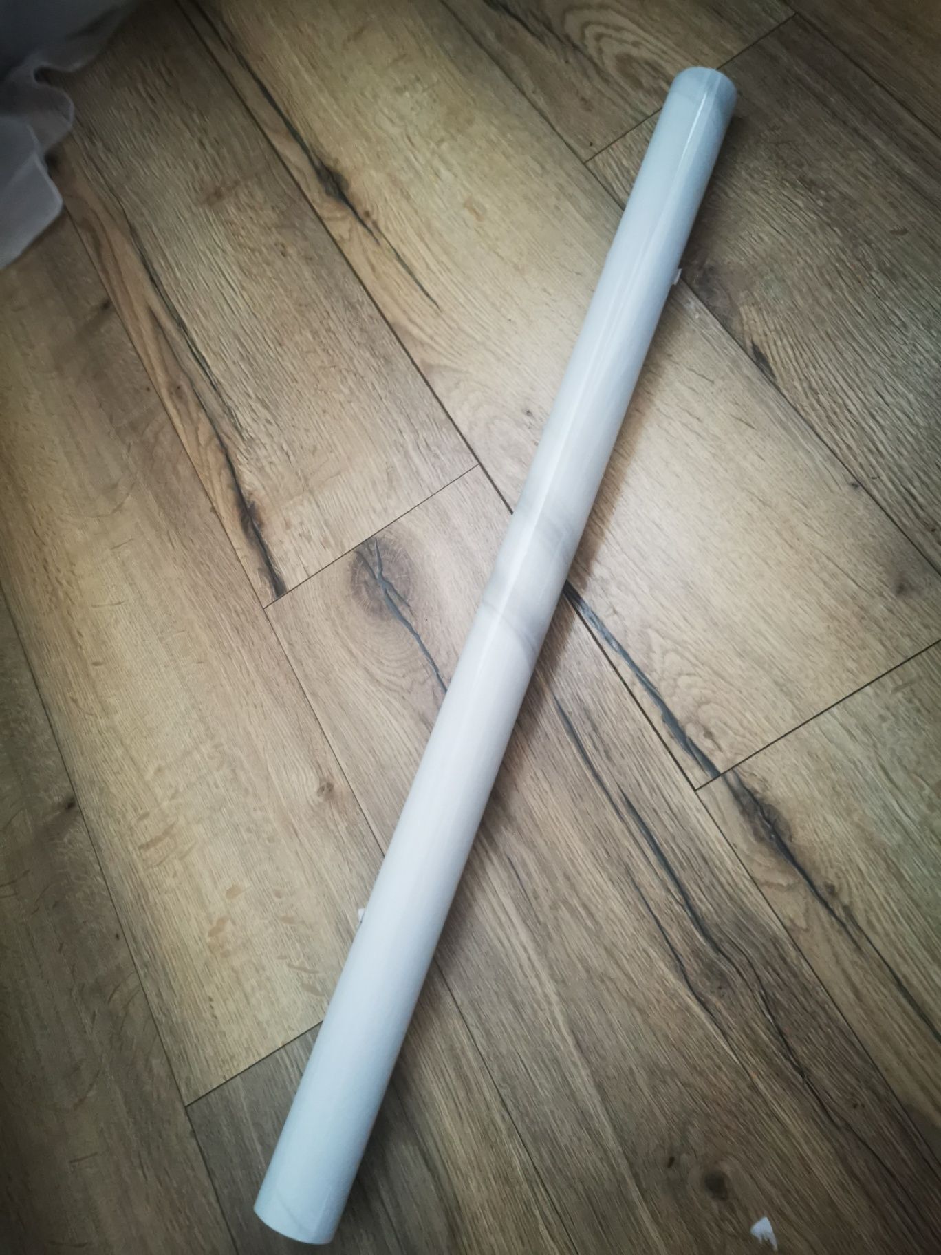 Okleina meblowa samoprzelepna marmur polysk jazz biały szerokość 80cm