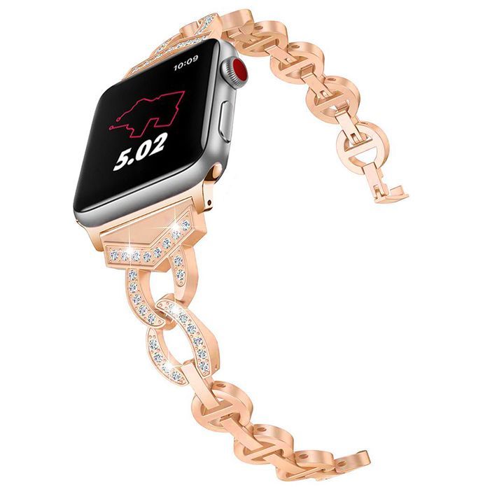 Pasek Bransoletka Do Apple Watch 42/44/45 Wzór 3 Różowozłota