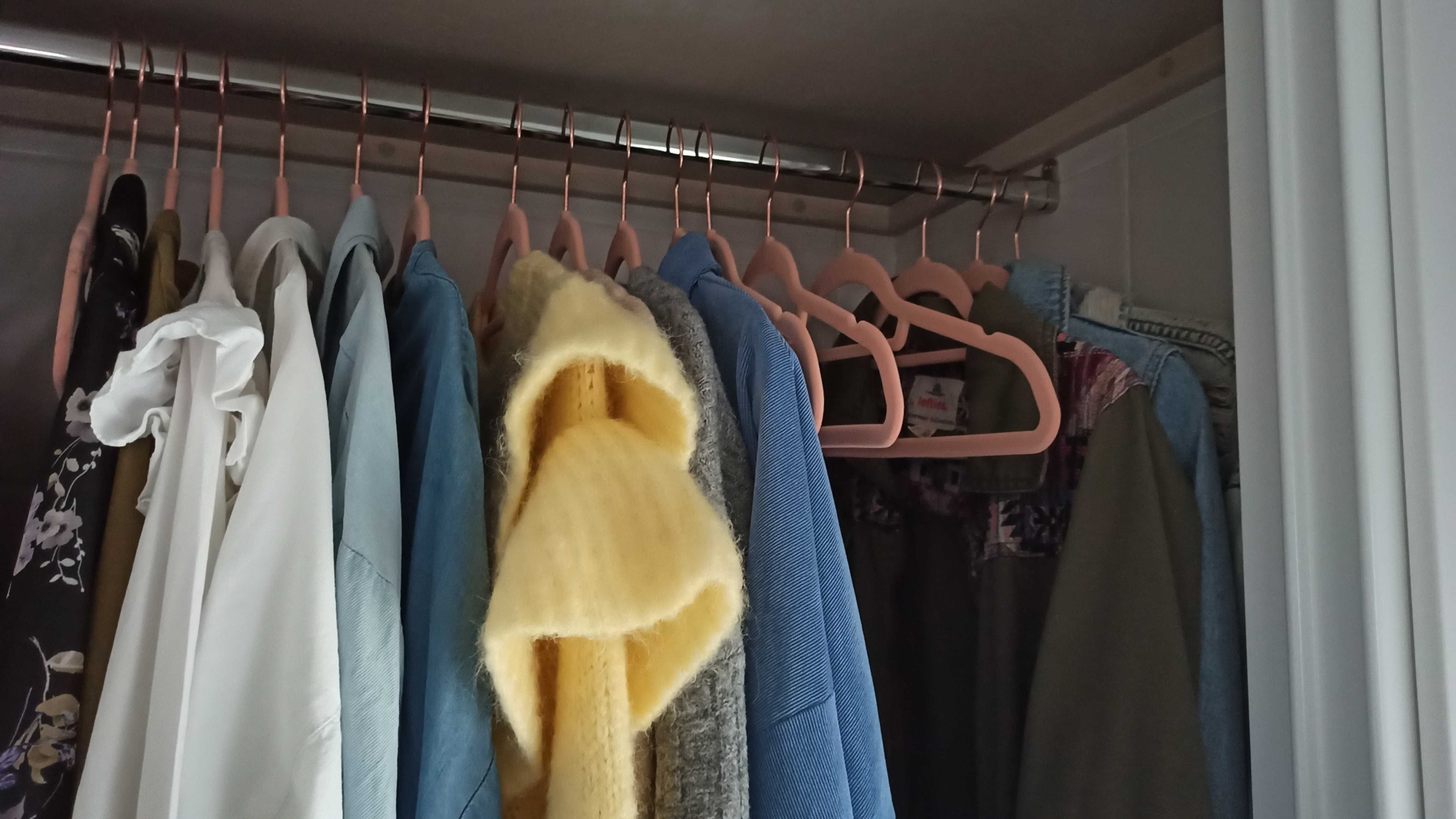 50 sztuk antypoślizgowe wieszaki na ubrania do szafy garderoby