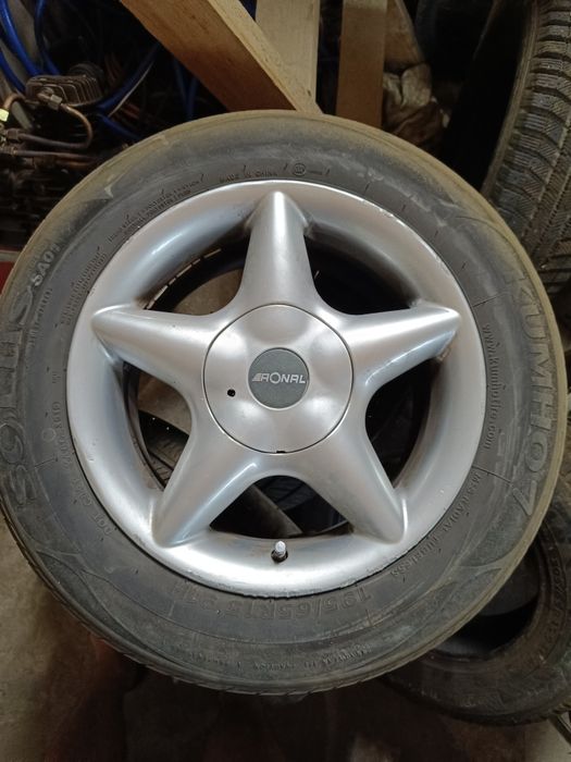 Легкосплавні дискі з резинною.