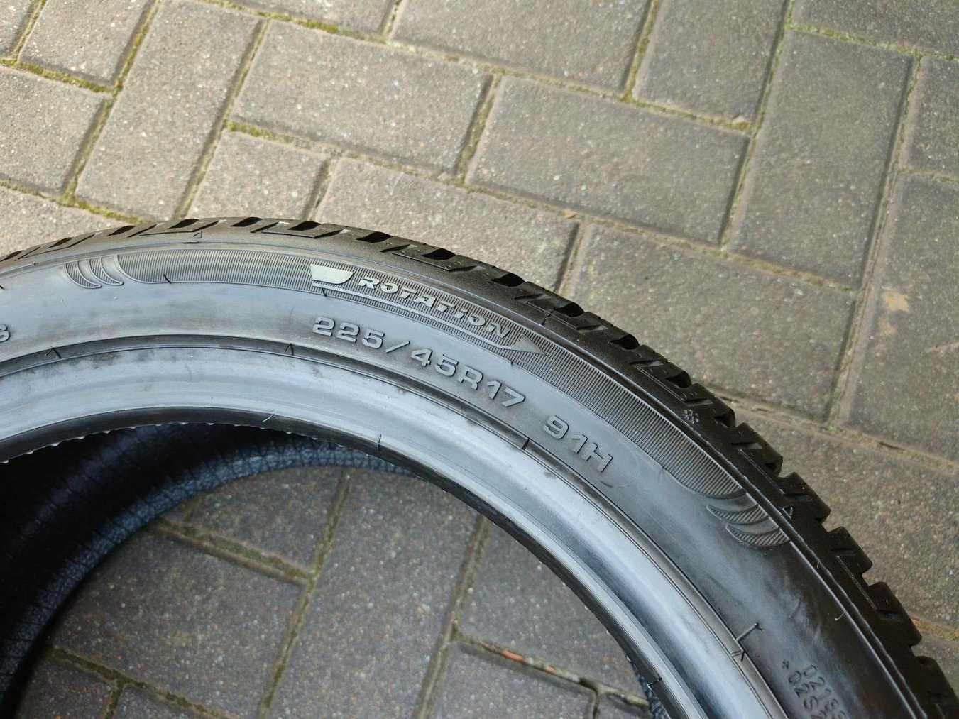225/45 91H R17 FULDA Kristall Control HP2 2022r 7.5mm Zima Opony 2szt