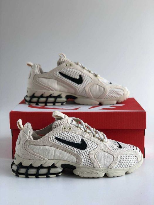 Кроссовки Nike Stussy x Nike Air Zoom Spiridon Cage 2 Fossil. 40-45