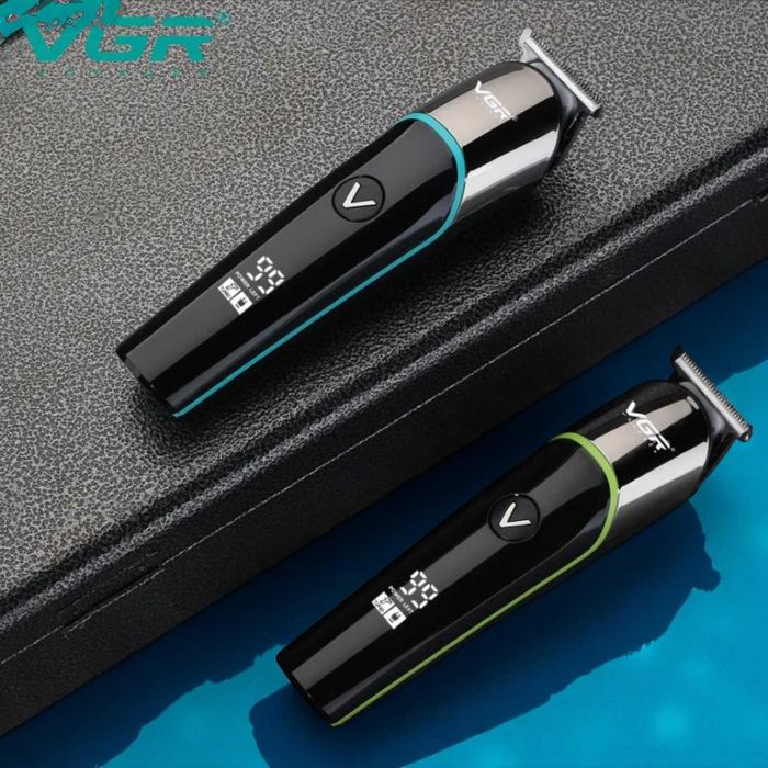 Аккумуляторный триммер VGR V-291 4 насадки LED display