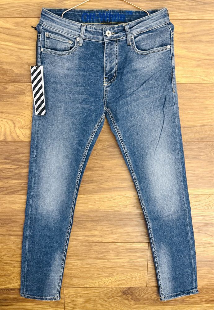 Off White spodnie jeansowe męskie