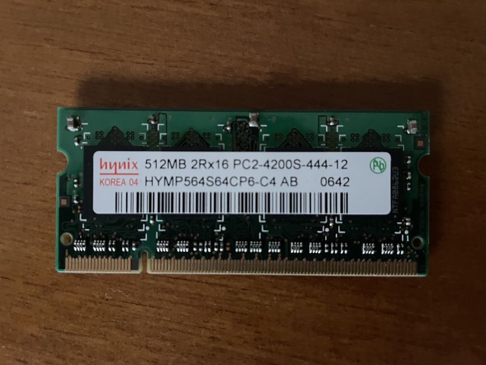 Memoria 512mb PC2 Rx16 4200s