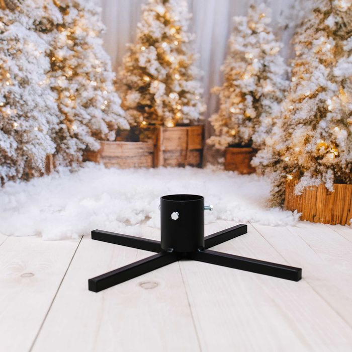 Stojak Na Pod Choinkę Choinkowy Metalowy Czarny Okrągły Loft Loftowy