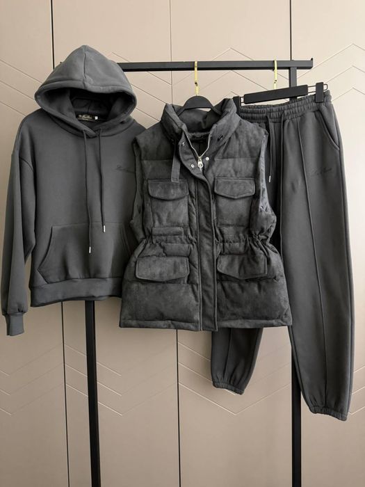 Костюм трійка з жилетом на флісі Лоро Pian