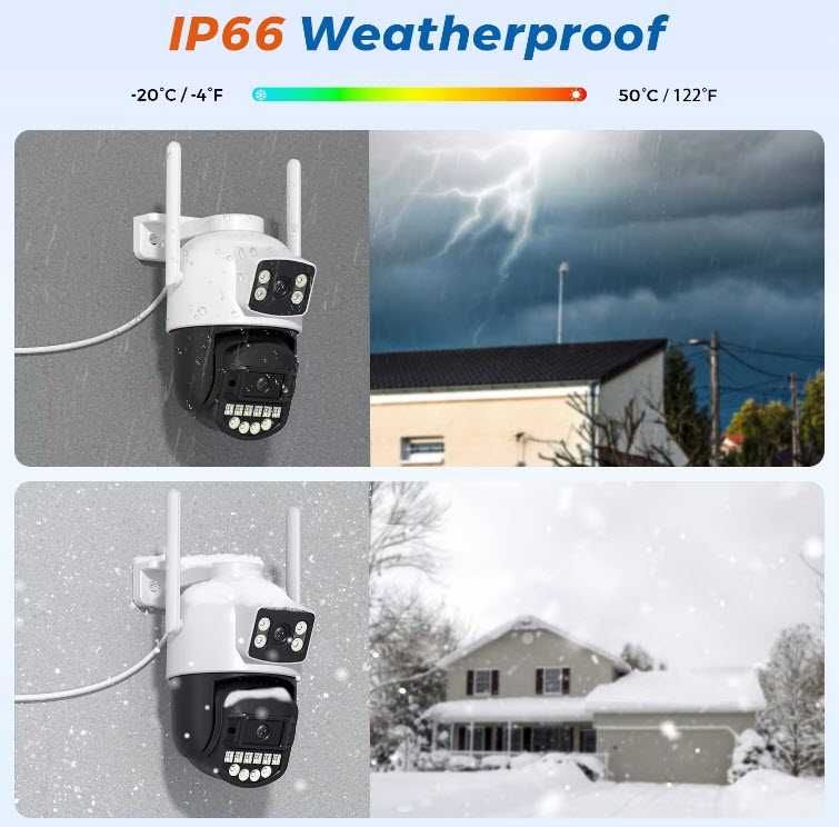 Поворотная WiFi IP камера A20B 10MP Wi-Fi 5Ghz и 2,4Ghz O-KAM Pro