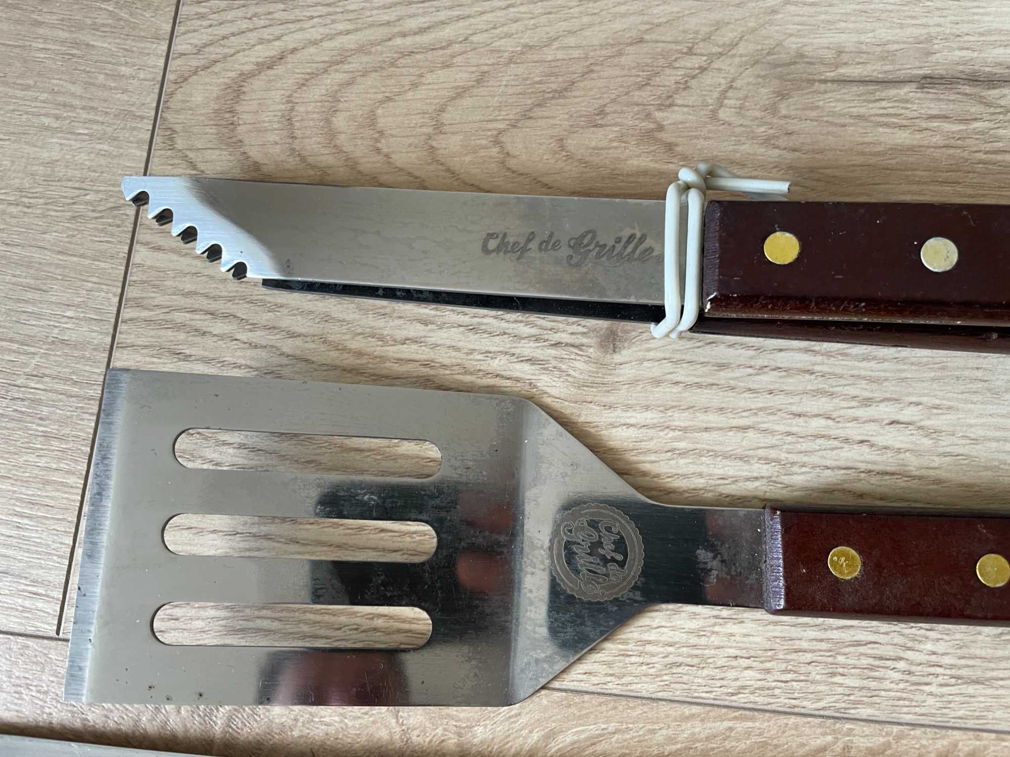 Комплект для мангалу Chef de Grille, лопатка, шампури, щипці