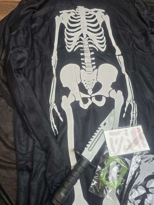 Kościotrup kostium przebranie karnawał halloween