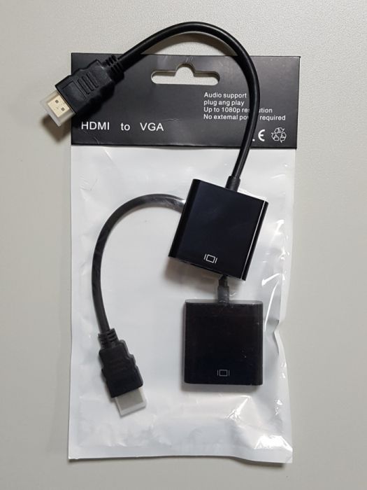 Adaptador / Conversor HDMI 1080p Macho para VGA Fêmea