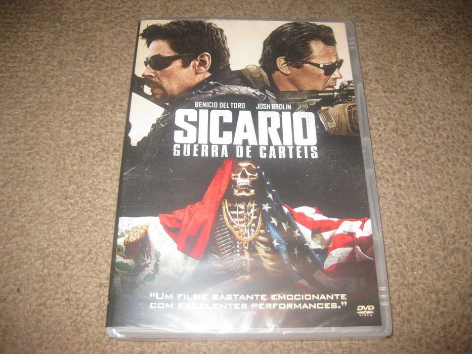 DVD "Sicario- Guerra de Cartéis" com Benicio del Toro/Selado!