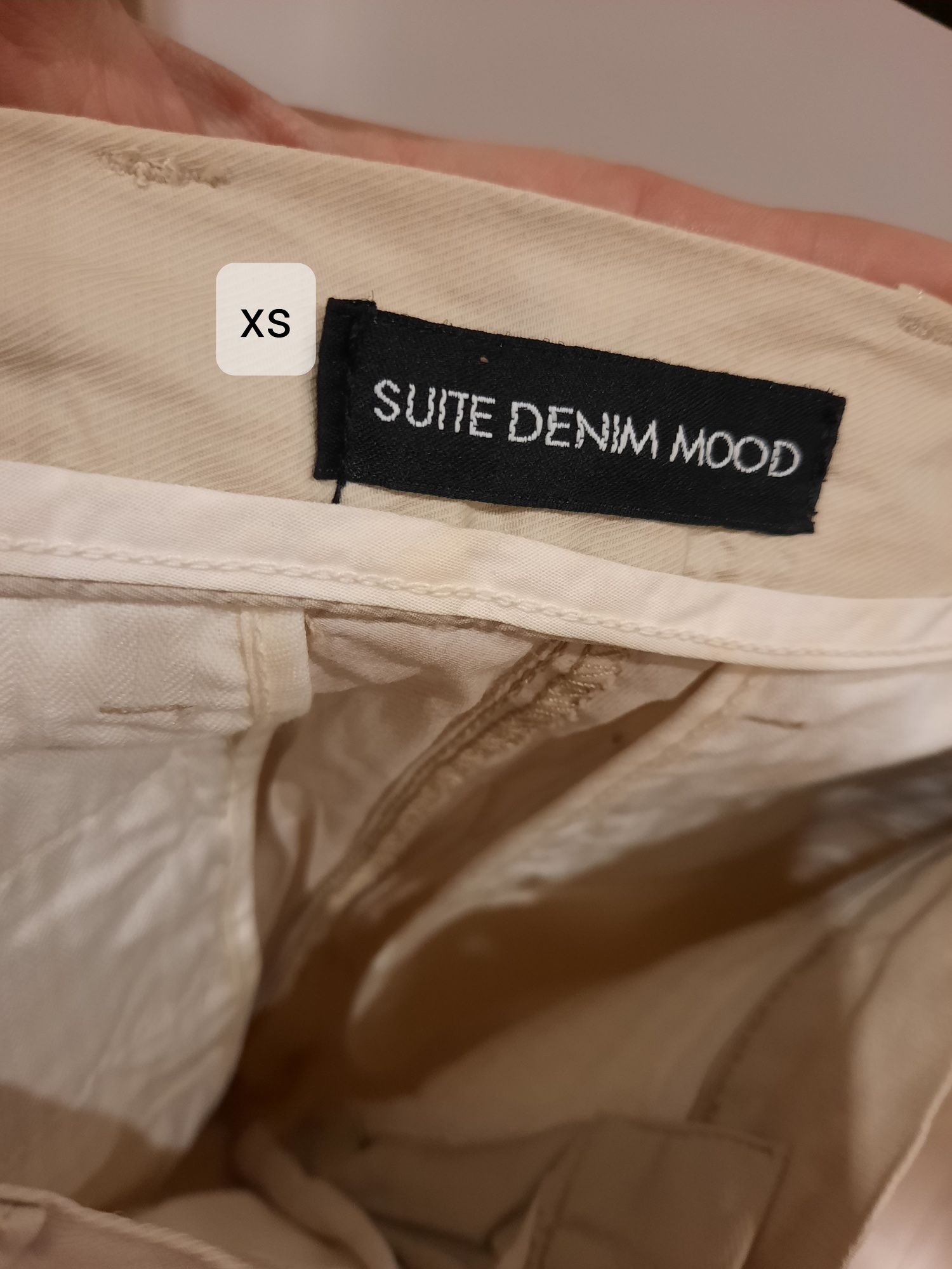 Spodnie męskie kremowe made in Italii