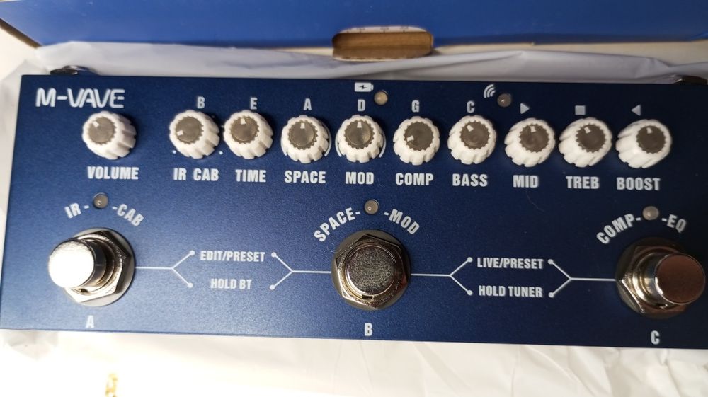 Гитарная педаль процессор Cube-baby для бас электрогитары акустики IR