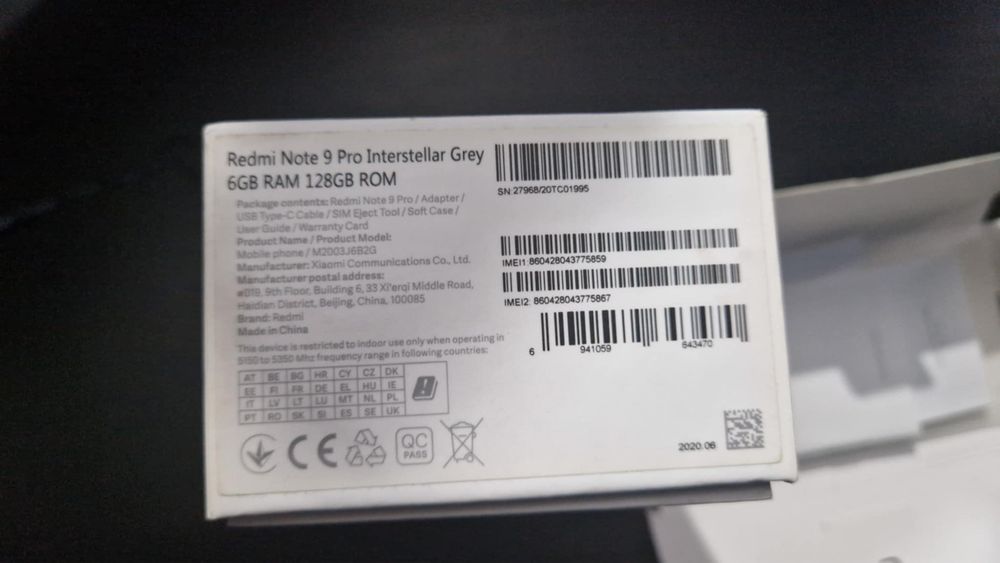 Xiaomi Redmi note 9 pro