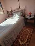 Cama de solteiro Pau Preto de Madeira Africano